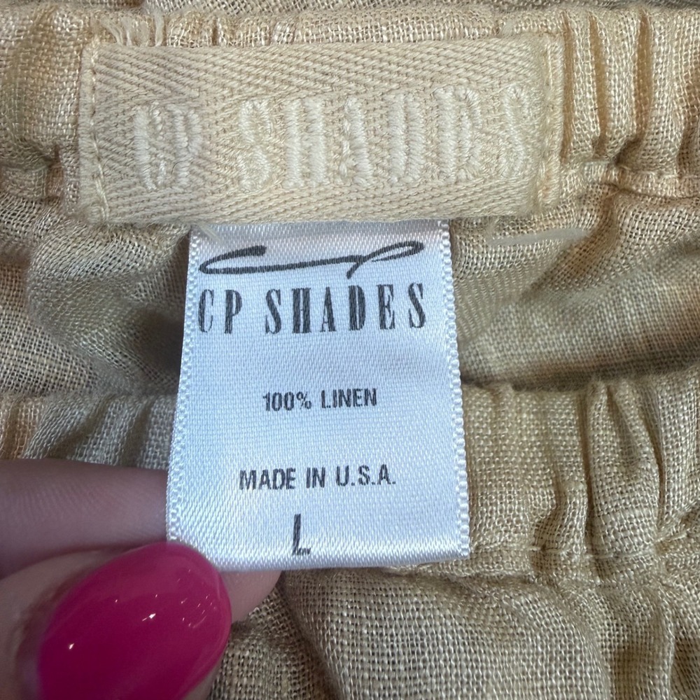 CP Shades Lily Linen Maxi Skirt Tan Size Large - Picture 6 of 9